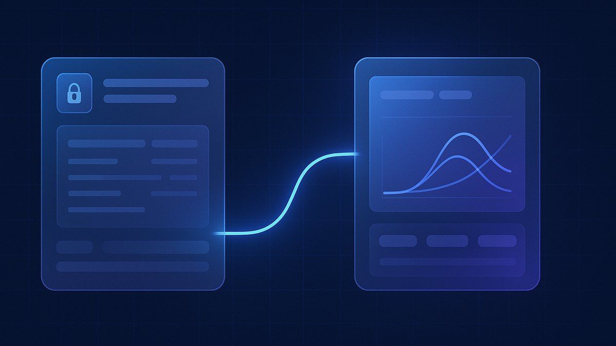 Illustration of a broker account connected via API to an options strategy backtesting and execution platform