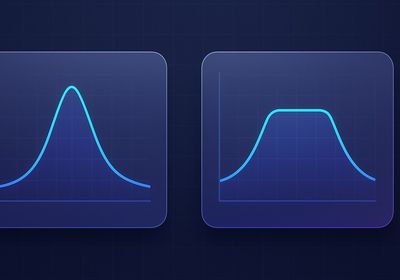Illustration comparing a narrow straddle payoff curve and a wider strangle payoff curve