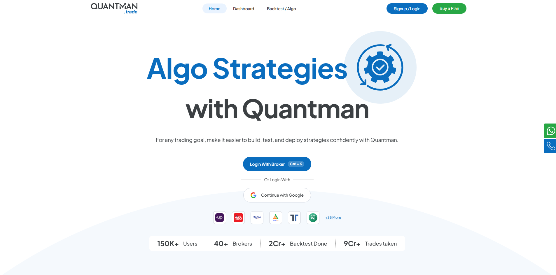 quantman algo trading software